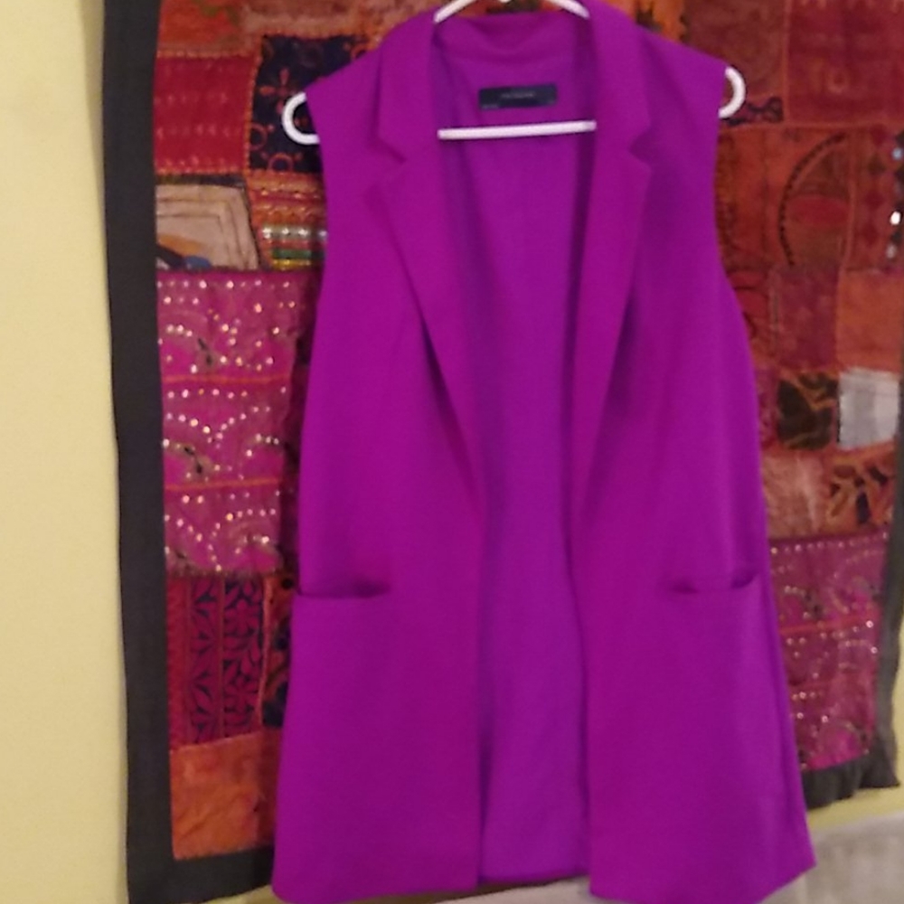 The Limited Long Purple Jacket